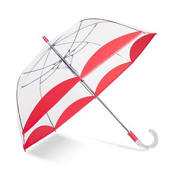 ShedRain Auto Open Colorful Trim Clear Bubble Umbrella