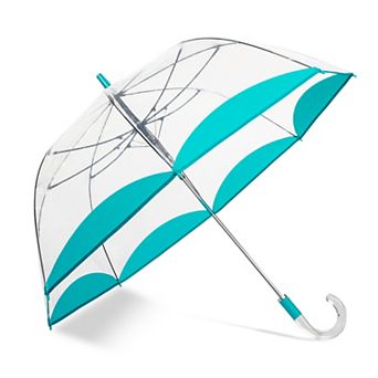 ShedRain Auto Open Colorful Trim Clear Bubble Umbrella
