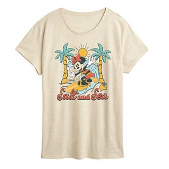 Disney's Minnie Mouse Women's Salt and Sea Graphic Tee