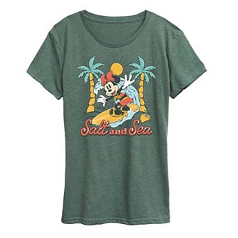 Disney's Minnie Mouse Women's Salt and Sea Graphic Tee