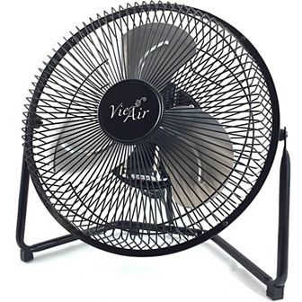 Vie Air 9 Inch High Velocity Tilting 3 Speed Metal Floor Fan
