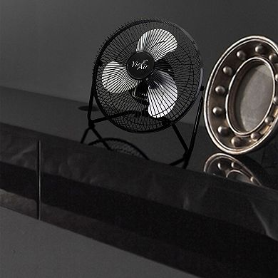 Vie Air 9 Inch High Velocity Tilting 3 Speed Metal Floor Fan