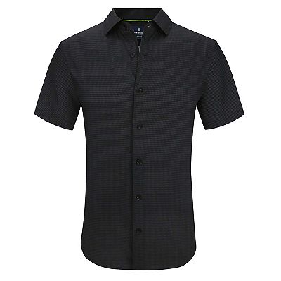 slim fit dress slacks Panhandle Men's Slim Fit Paisley Blue Short Sleeve Western Snap Shirt –  Russell's Western Wear, Inc main image 1