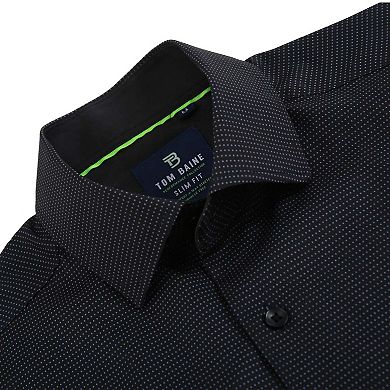 Tom Baine Slim Fit Short Sleeve Performance Stretch Button Down