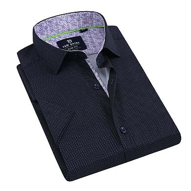 Tom Baine Slim Fit Short Sleeve Performance Stretch Button Down