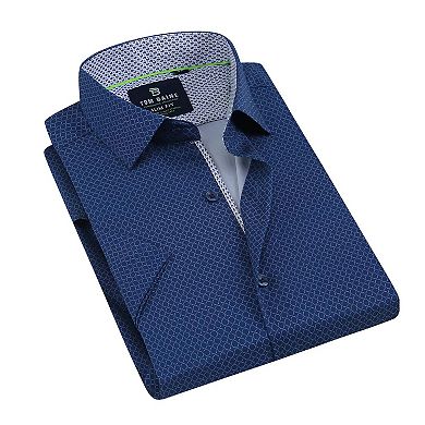 Tom Baine Slim Fit Short Sleeve Performance Stretch Button Down