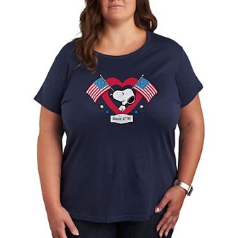 Plus Peanuts Snoopy Since 1776 Graphic Tee
