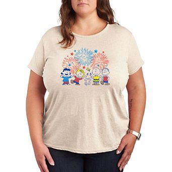 Plus Peanuts Fireworks Graphic Tee