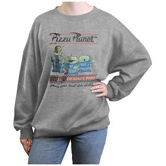 Juniors' Stranger Things Pizza Planet Food And Fun Graphic Fleece Pullover