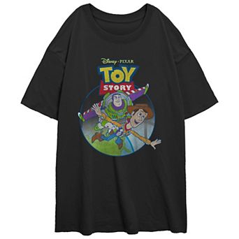 Disney / Pixar's Toy Story Juniors' Buzz And Woody Flight Oversized Graphic Tee