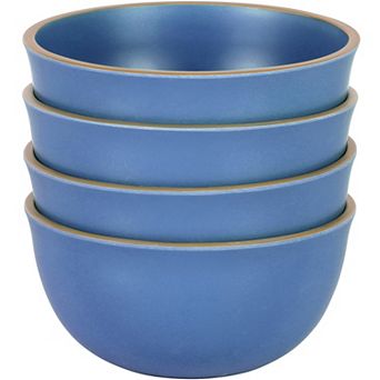 Gibson Home Rockabye 4 pc 6.1 Inch Melamine Cereal Bowl Set