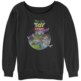 Disney / Pixar's Toy Story Juniors' Buzz And Woody Flight Graphic Slouchy Terry Pullover