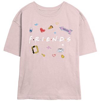 Juniors' Friends Icons Skimmer Graphic Tee