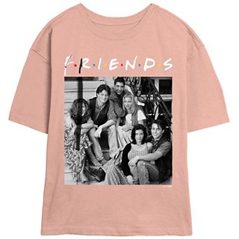 Juniors' Friends Stairs Group Photo Skimmer Graphic Tee