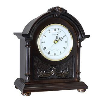 Bedford Clock Collection Wood Mantel Clock With Chimes