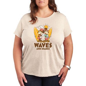 Disney's Mickey & Minnie Mouse Plus Waves and Shades Graphic Tee