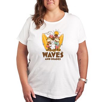 Disney's Mickey & Minnie Mouse Plus Waves and Shades Graphic Tee