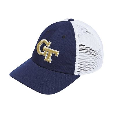 Men's adidas Navy Georgia Tech Yellow Jackets Mascot Slouch Trucker Adjustable Hat