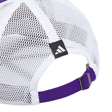 Men's adidas Purple Washington Huskies Mascot Slouch Trucker Adjustable Hat