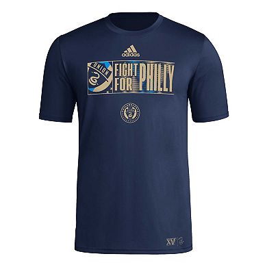 Men's adidas Navy Philadelphia Union 2024 Jersey Hook AEROREADY T-Shirt