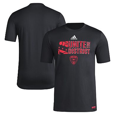 Men's adidas Black D.C. United 2024 Jersey Hook AEROREADY T-Shirt