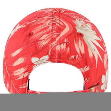 Men's '47 Red Atlanta Hawks Tropicalia Floral Clean Up Adjustable Hat