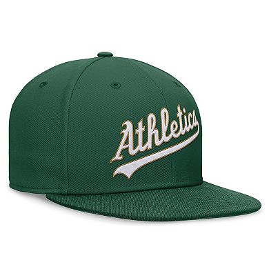 Men's Nike Green Oakland Athletics Evergreen Performance Fitted Hat