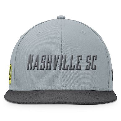 Men's Fanatics Branded Gray Nashville SC Smoke Snapback Hat