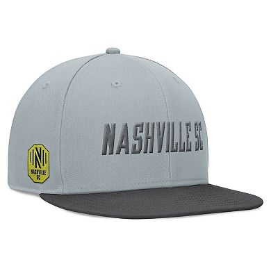 Men's Fanatics Branded Gray Nashville SC Smoke Snapback Hat