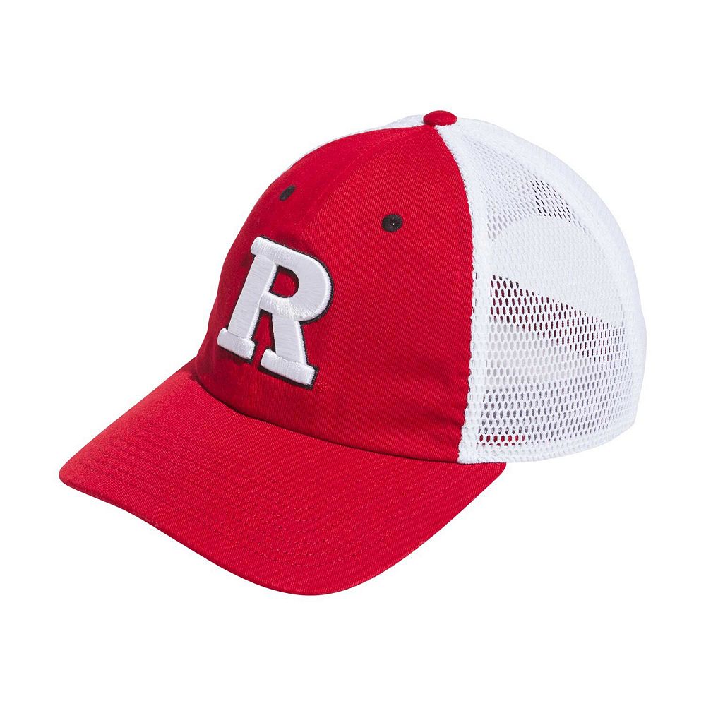 Men's adidas Scarlet Rutgers Scarlet Knights Mascot Slouch Trucker