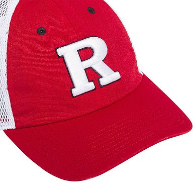 Men's adidas Scarlet Rutgers Scarlet Knights Mascot Slouch Trucker Adjustable Hat