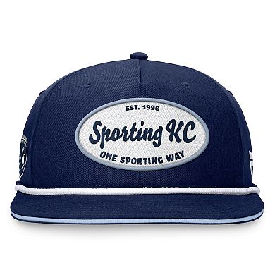 Men's Fanatics Branded Navy Sporting Kansas City Iron Golf Snapback Hat