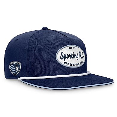 Men's Fanatics Branded Navy Sporting Kansas City Iron Golf Snapback Hat