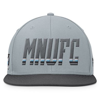 Men's Fanatics Branded Gray Minnesota United FC Smoke Snapback Hat