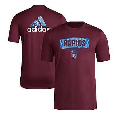 Men's adidas Burgundy Colorado Rapids Local Pop AEROREADY T-Shirt