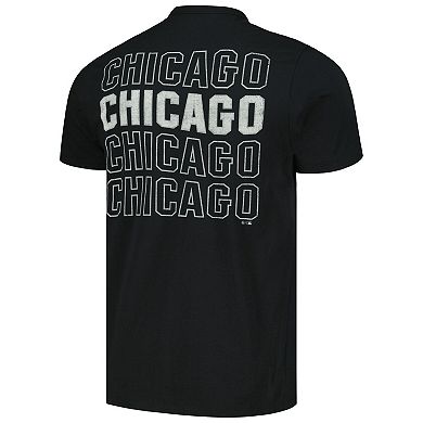 Men's '47 Black Chicago White Sox Hang Back Franklin T-Shirt