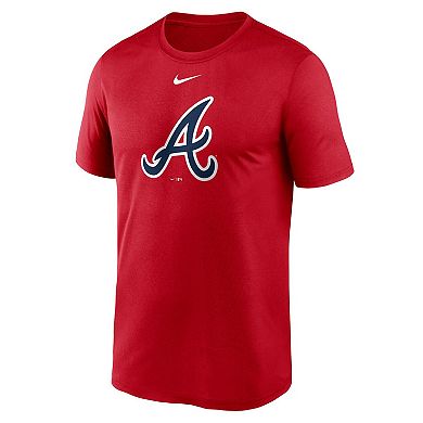 Men's Nike Red Atlanta Braves Legend Fuse Large Logo Performance T-Shirt