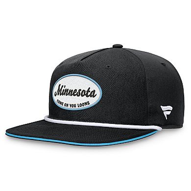 Men's Fanatics Branded Black Minnesota United FC Iron Golf Snapback Hat
