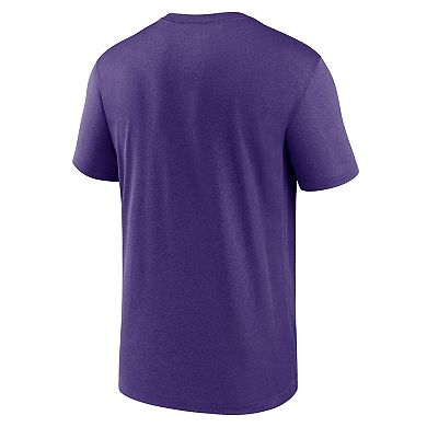 Men's Nike Purple Colorado Rockies Legend Fuse Large Logo Performance T-Shirt