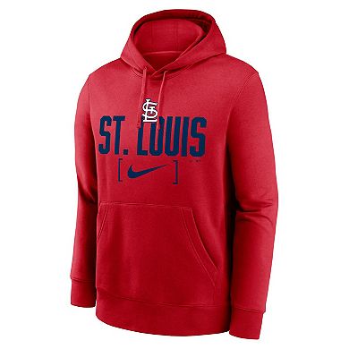 Men's Nike Red St. Louis Cardinals Club Slack Pullover Hoodie