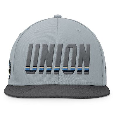 Men's Fanatics Branded Gray Philadelphia Union Smoke Snapback Hat