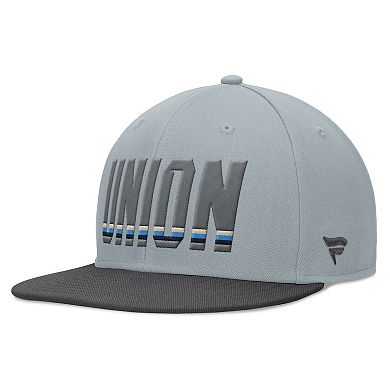 Men's Fanatics Branded Gray Philadelphia Union Smoke Snapback Hat