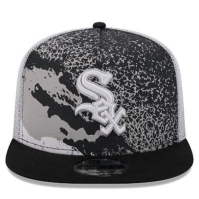 Men's New Era Black Chicago White Sox Court Sport 9FIFTY Snapback Hat