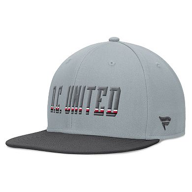 Men's Fanatics Branded Gray D.C. United Smoke Snapback Hat