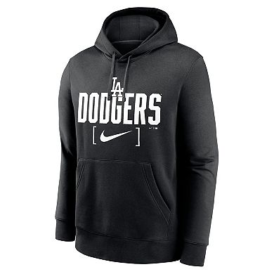 Men's Nike Black Los Angeles Dodgers Club Slack Pullover Hoodie