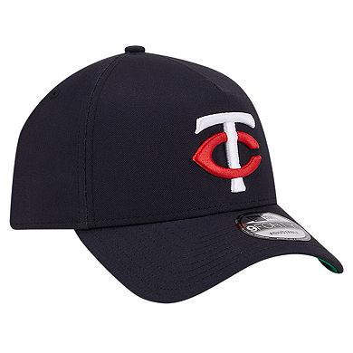 Men's New Era Navy Minnesota Twins Team Color A-Frame 9FORTY Adjustable Hat