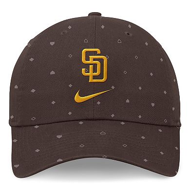 Men's Nike  Brown San Diego Padres Primetime Print Club Adjustable Hat
