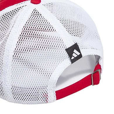 Men's adidas Scarlet Nebraska Huskers Mascot Slouch Trucker Adjustable Hat