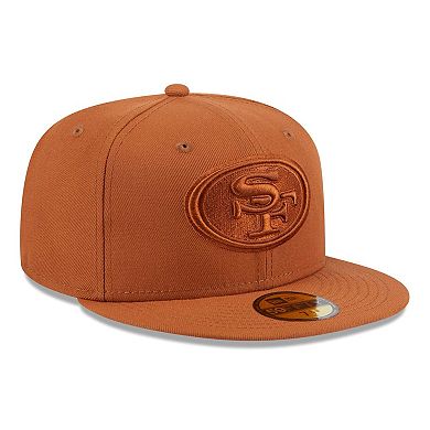 Men's New Era Brown San Francisco 49ers Color Pack 59FIFTY Fitted Hat