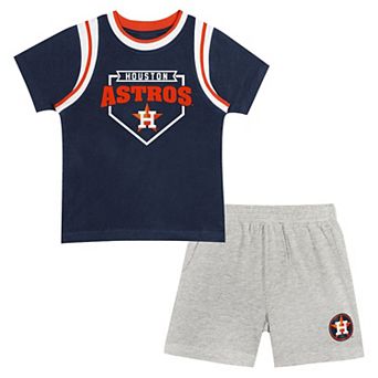 Preschool Fanatics Branded Houston Astros Loaded Base T-Shirt & Shorts Set